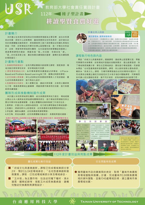 【活動紀實】112-2 大學社會責任實踐計畫成果靜態展圖片