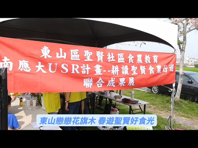 【媒體報導】三月東山旗花海 耕讀聖賢食農遊 南應大攜手社區成果展圖片