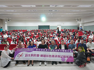 【媒體報導】南應大刺繡設計季 日籍長友大輔以設計思考激發當代創新力圖片